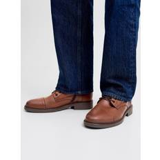 Jack & Jones Snørestøvler Jack & Jones Wentworth Leather Boots Cognac