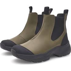 Woden Siri Waterproof Gummistøvler Kort - Dark Olive/Black