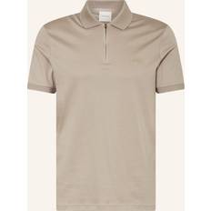 Calvin Klein Beige Polotrøjer Calvin Klein Organic Cotton Short Sleeve Polo Shirt - Khaki