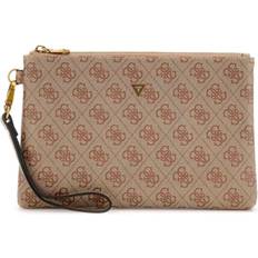 Herre Clutch tasker Guess Uld Stilfuld All Over Urban Pochette - Beige