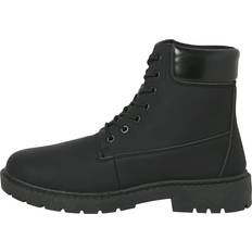 43 - Läderimitation Snörkängor Jack & Jones Boots Med Snörning Anthracite