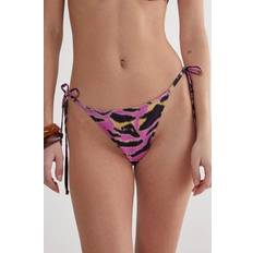 Sportswear Garment - Women Bikini Bottoms Nasty Gal Animal Tie Side Bikini Trousers - Pink