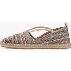 Tamaris 38 Espadrillos Tamaris Espadrilles Kirschrot - Pastellblau/Cappuccino/Hellgrün
