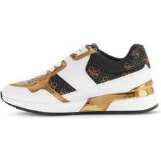 Adult - White Trainers Guess Trainers Mickay Shoes - Beige