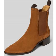 Gant Dam Ankelboots Gant Stiefeletten Mit Elastischem Einsatz - Cognac