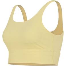Nike Gold Underwear Nike Solid Logo Training Crew Neck Sports Bra - Gold