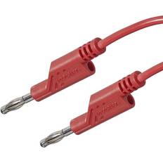 Prøveledning Laminerade Stickdon 4 mm 1.00 m Röd