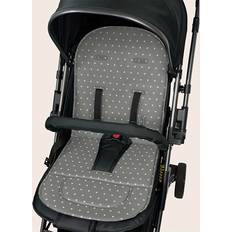 Comfortable Dark Grey Polka Dot Stroller Seat Cushion