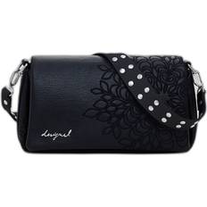 Desigual Skuldertasker Desigual Uld Blomstret Skuldertaske - Pink/Sort