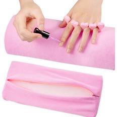 Nagelprodukter Temu Soft Sponge Nail Arm Rest Cushion Detachable - Pink