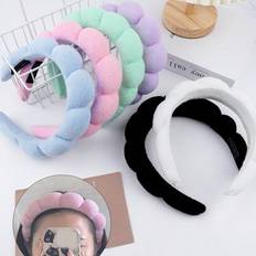 Velvet - Women Accessories Shein Braided Cloud Sponge Headband Velvet High Crown - Fluffy