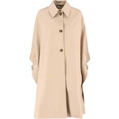 Beige Capes & Ponchos Max Mara Long Cape Pedale Water Repellent Cotton Cape - Beige