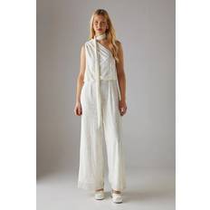 White Jumpsuits & Overalls Warehouse Ivory Occasion Jumpsuit Womens