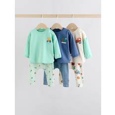 Bebisar Övriga sets NEXT Bright Farm Tops Leggings 6 Piece Baby Set