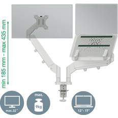Leitz Ergo Dual Monitor Arm Grey
