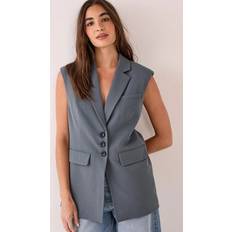 Grey - Women Blazers Nasty Gal Grey Blazer Smart Jackets - Grey