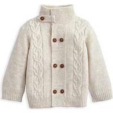 Beige Cardigans Children's Clothing Mamas & Papas Funnel Neck Cable Knit Cardigan Beige