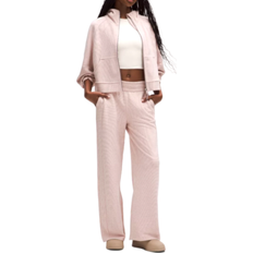 Lululemon Scuba Hose Mittelhohem Bund Weites Bein Waffelmuster - Heathered Mink Berry