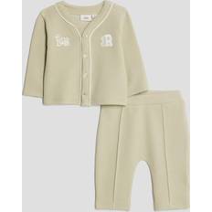 Other Sets River Island Baby Boys Khaki Baseball Top Set - Khaki