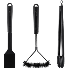 Grillredskaber Mustang Black Line Grillsæt 3-Delt Sort 3 Stk