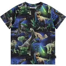 Molo Ensfarvet Overdele Molo Ralphie T-shirt Dinorama 92 cm - Blå
