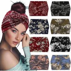 Florals - Women Headgear Shein Wide Floral Print Turban Headband - Twisted Hair Accessories