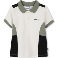 9-12M Polo Shirts Children's Clothing BOSS Baby Boys Colourblock Piqué Polo Shirt - Beige