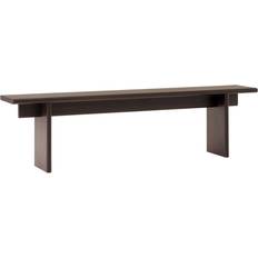 Brown - Oaks Benches &Tradition Ita OS5 Dark Stained Oak Settee Bench