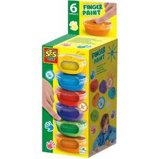 Fingerfärger SES Creative Färgglad 6 x 45 ml