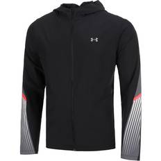 Under Armour Träningsplagg Ytterkläder Under Armour Velociti Storm Hooded Jacket - Basalgrå/Knallröd/Svart