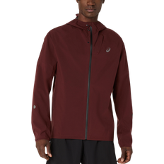 Black - Running Rain Clothes Asics Metarun Waterproof Running Jacket - Red