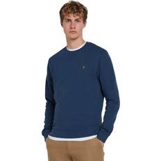 FARAH Herr Tröjor FARAH Tim Crew Neck Sweatshirt - Blue