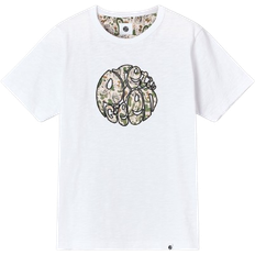 Aquarelle Paisley Applique Logo T-shirt - White