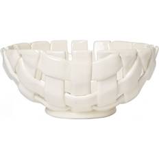 ferm LIVING Plait Coupe Off White Fruit Bowl 24cm