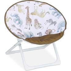 Polyester Chairs Kid's Room Relaxdays Kids Moon Chair Jungle Folding