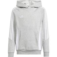 adidas Junior Tiro24 Hoodie - Melange Grey/White (IR7505)