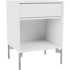 Møbler Montana Furniture Dream with Legs New White/Chrome Bedside Table 30x35.4cm