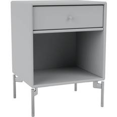 Montana Furniture Dream with Legs Fjord/Chrome Bedside Table 30x35.4cm