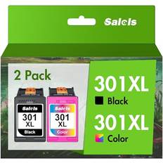 Salols 301 Ink Cartridges Combo Pack Black Colour Replacement for HP Envy 5530 5532 4500 4502 DeskJet
