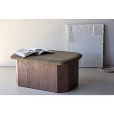 Møbler Venture Home Todd Ottoman Brun Fodskamler Puffer Siddepuf
