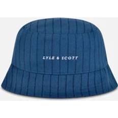 Men - Stripes Headgear Lyle & Scott And Pinstripe Bucket Hat Blue