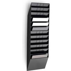 Durable Flexiboxx 12 A4 Landscape Literature Holder Black