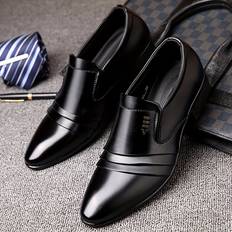 Oxford Temu Solid Color Slip-On Dress Shoes Low Top