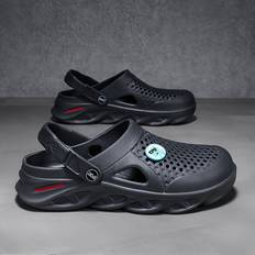 Unisex Slippers Temu Outdoor Sports Trendy Hole Slippers Soft Sole Comfortable
