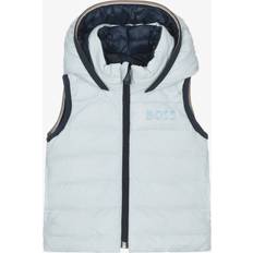 Waterproof Vests BOSS Baby Boys Blue Down Padded Reversible Gilet