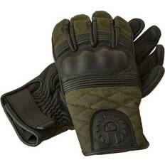 Hampstead Motorbike Leather Gloves - Black Forest Green