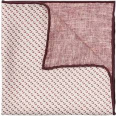 Handkerchiefs BOSS Digital Print Silk Pocket Square - Red