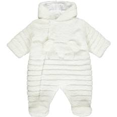 Babies Fleece Overalls Children's Clothing Emile et Rose Unisex Fleece Baby Pramsuit - Abel White