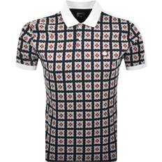Multifärgade - Unisex Pikétröjor Pretty Green Timperley Geo Polo T Shirt - Multi