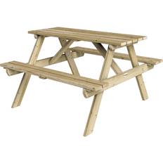 Rowlinson Traditional 4 Seater Picnic Table 1.2m